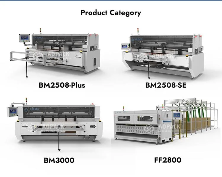 Aopack Fully Automatic Box Maker Corrugated Cardboard Carton Box Making Machine