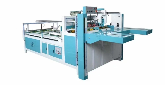 Professional Carton Box Folding Gluing Semi Auto Corrugated Folder Gluer Machine